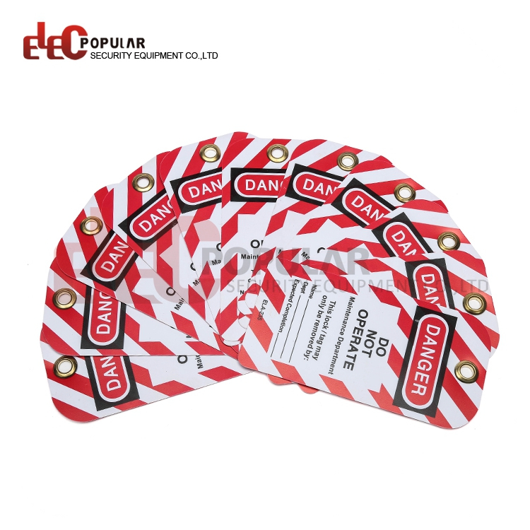 Equipo de la industria Bloqueado diseño personalizado PVC Etiquetas de PVC Bloqueo de seguridad Etiquetado
