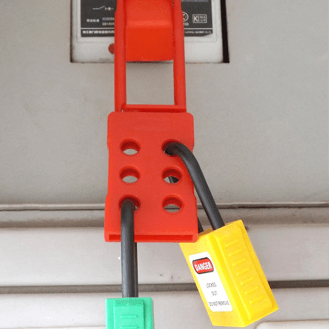 Luz roja peso flexible escalabilidad aislamiento bloqueo de hasp