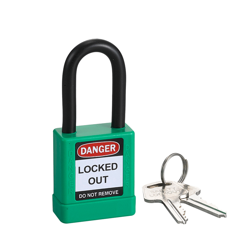 Candado industrial de seguridad superior de 38 mm con candado de seguridad Loto ABS con llave